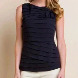 Tory Burch Waltraud Silk Tiered Top